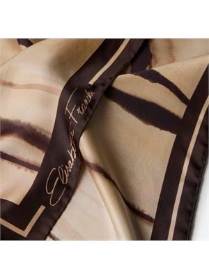 Foulard  Elisabetta Franchi in twill di seta animalier in DONNA