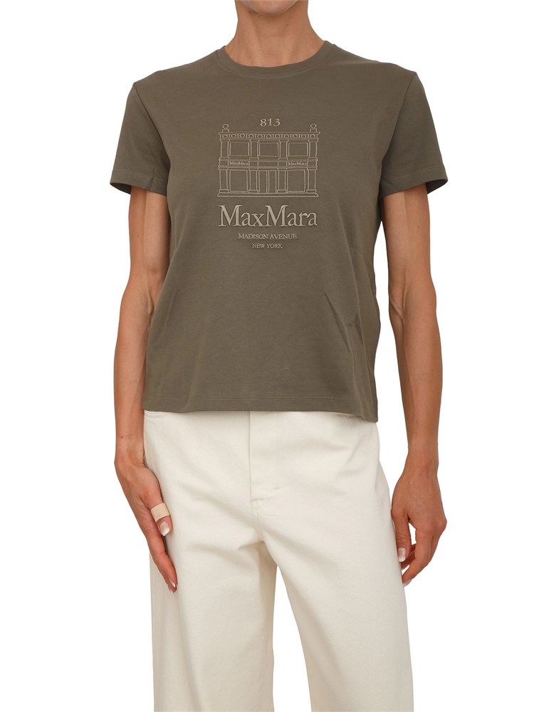 'S MAX MARA T-shirt SMMBELLA Max Mara 'S in cotone verde