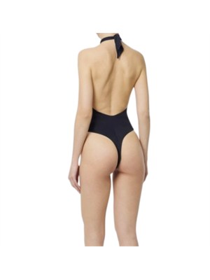 Costume intero e body top nero Elisabetta Franchi in DONNA