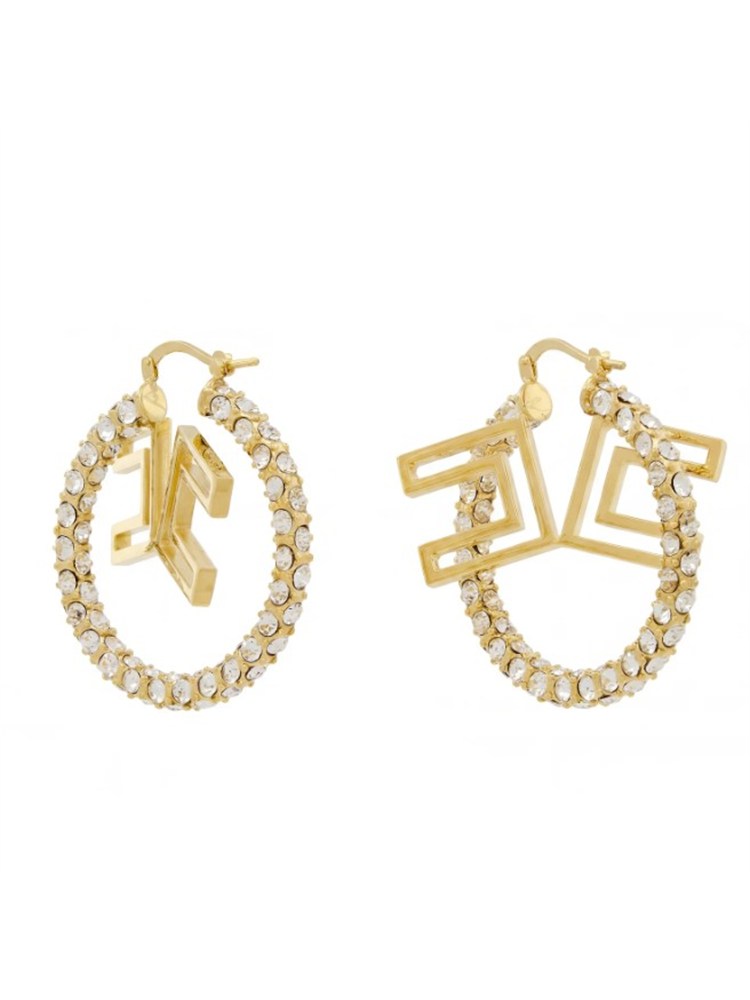Orecchini dorati Elisabetta Franchi