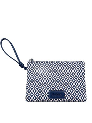 MAX MARA BEACHWEAR Bustina Tazzina Max Mara Beach canvas blu in DONNA