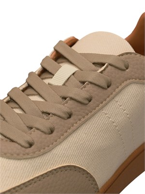 MAX MARA MM Sneaker Madre MM Max Mara in pelle e tessuto tecnico avorio in DONNA