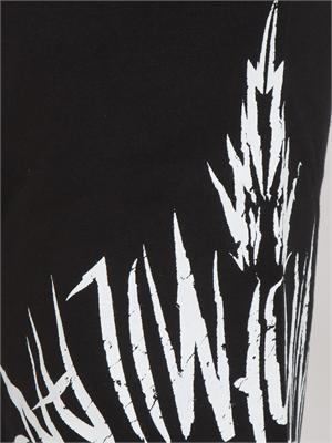 Bermuda neri County of Milan in cotone ali serigrafate in UOMO