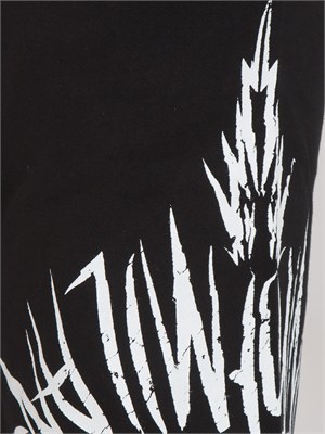 Bermuda neri County of Milan in cotone ali serigrafate in UOMO