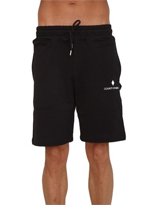 Bermuda tuta County of Milan in cotone nero in UOMO