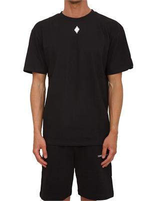 T-shirt nera County of Milan in cotone in UOMO
