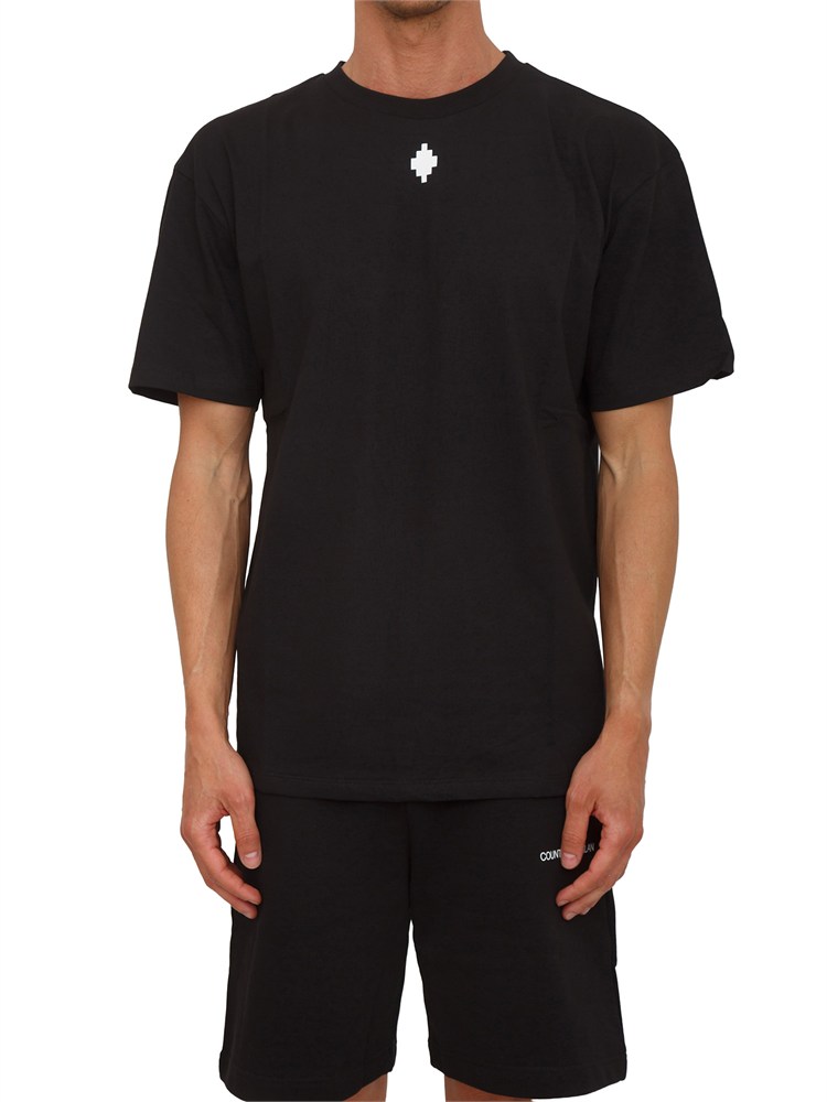 T-shirt nera County of Milan in cotone