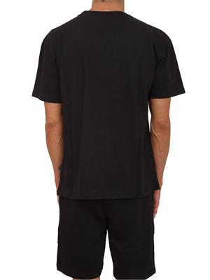 T-shirt nera County of Milan in cotone con logo in UOMO