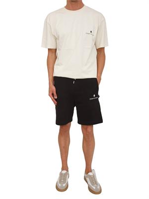 T-shirt nera County of Milan in cotone con logo in UOMO