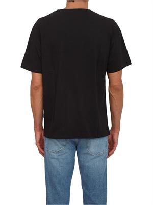 T-shirt nera Palm Angels stampa bear grande in UOMO