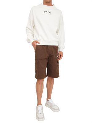 Bermuda cargo Palm Angels in cotone marrone in UOMO