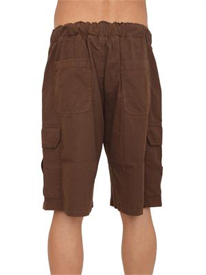 Bermuda cargo Palm Angels in cotone marrone in UOMO