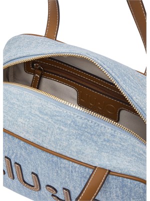 Borsa bowling Liu Jo in denim con maxi logo in DONNA
