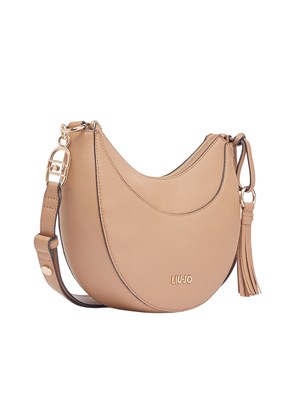 Borsa hobo media Liu Jo in ecopelle cammello in DONNA