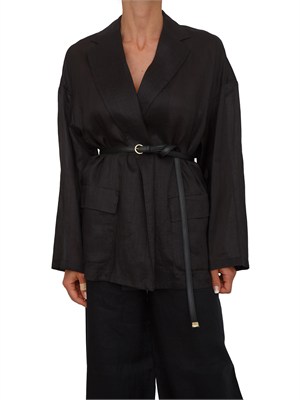Giacca  MSTFATTO Max Mara Studio in tela ramiÉ nera in DONNA