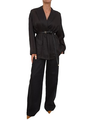 Giacca  MSTFATTO Max Mara Studio in tela ramiÉ nera in DONNA