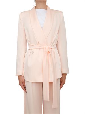 Giacca MSEDOPPIA Max Mara Studio in satin rosa cipria in DONNA