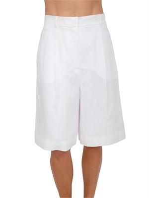Bermuda bianchi MSTCARAVAN Max Mara Studio in puro lino in DONNA