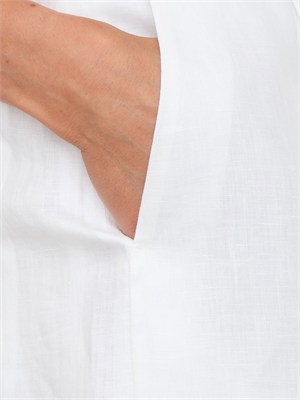 Bermuda bianchi MSTCARAVAN Max Mara Studio in puro lino in DONNA