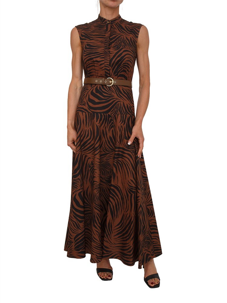 Abito MSTWEST Max Mara Studio in cotone marrone