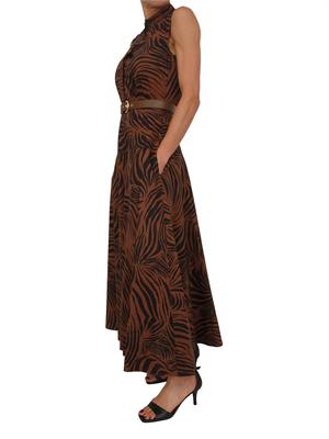 Abito MSTWEST Max Mara Studio in cotone marrone in DONNA