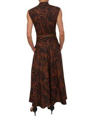 Abito MSTWEST Max Mara Studio in cotone marrone in DONNA