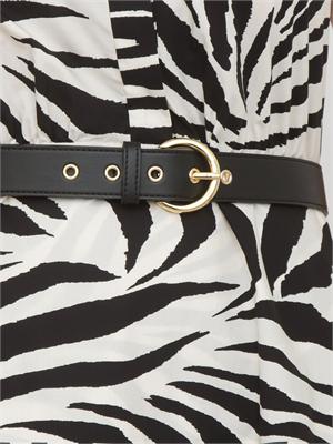 Abito MSTWEST Max Mara Studio in cotone bianco zebrato in DONNA