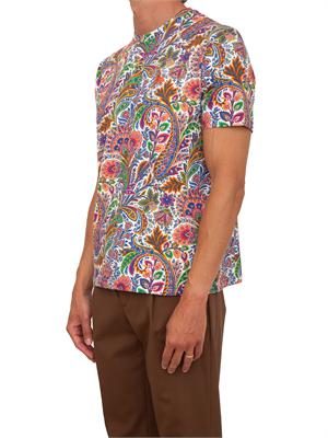 T-shirt Etro uomo fantasia Paisley multicolor in UOMO