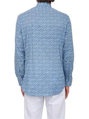 Camicia Etro uomo in cotone fantasia azzurra in UOMO