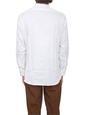 Camicia Etro uomo in cotone jacquard bianco in UOMO