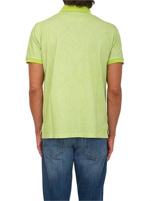 Polo Etro uomo fantasia Paisley verde in UOMO
