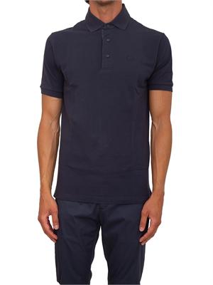 Polo Etro uomo in cotone blu logo ton sur ton in UOMO