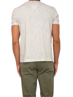 T-shirt Etro uomo fantasia Paisley avorio in UOMO