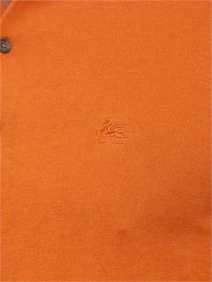 Polo a maniche corte Etro uomo arancione in UOMO