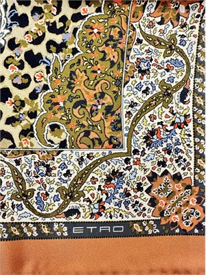 Foulard Etro stampa Paisley in seta in DONNA