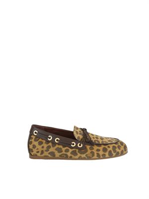 Mocassini Etro donna in pelle scamosciata animalier in DONNA