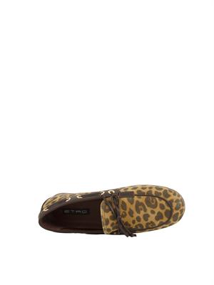 Mocassini Etro donna in pelle scamosciata animalier in DONNA