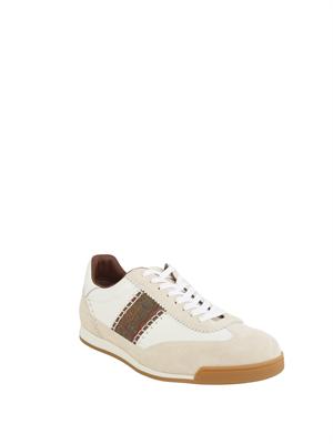 Sneakers Etro uomo in pelle bianca e suede in UOMO
