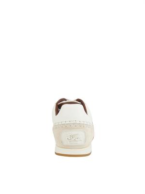 Sneakers Etro uomo in pelle bianca e suede in UOMO