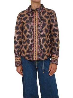 Giubbino trapuntato Etro donna stampa animalier in DONNA