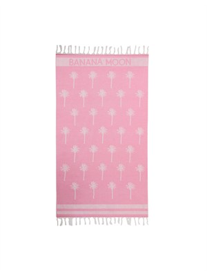 Telo mare Banana Moon fucsia con palme in DONNA