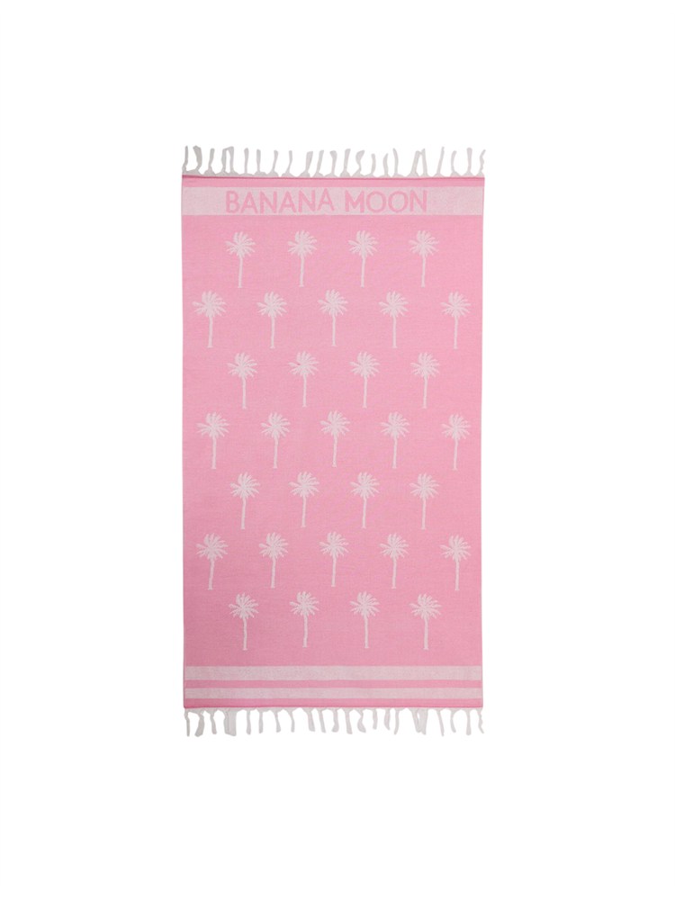 Telo mare Banana Moon fucsia con palme
