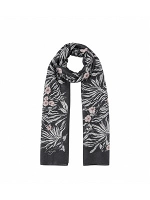 Stola Liu Jo donna in tessuto stampato floreale nero in DONNA