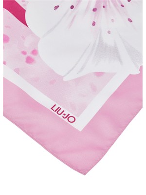 Foulard rosa Liu Jo donna stampa fiore in DONNA