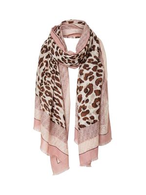 Stola Liu Jo donna in tessuto stampa animalier rosa in DONNA
