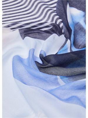 Foulard grande Liu Jo donna colorblock celeste in DONNA