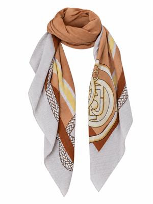 Foulard Liu Jo donna in tessuto stampato cammello in DONNA