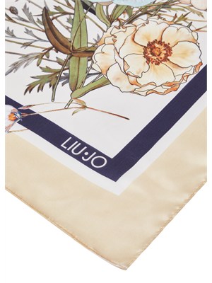 Foulard arancione Liu Jo donna fantasia fiori in DONNA