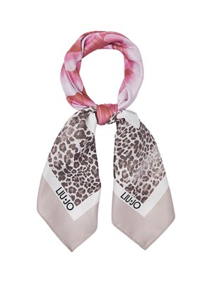 Foulard tortora Liu Jo donna stampa fiore in DONNA