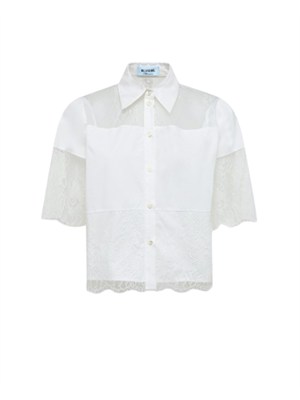 CAMICIA MANICA CORTA BLUGIRL BIANCO in DONNA